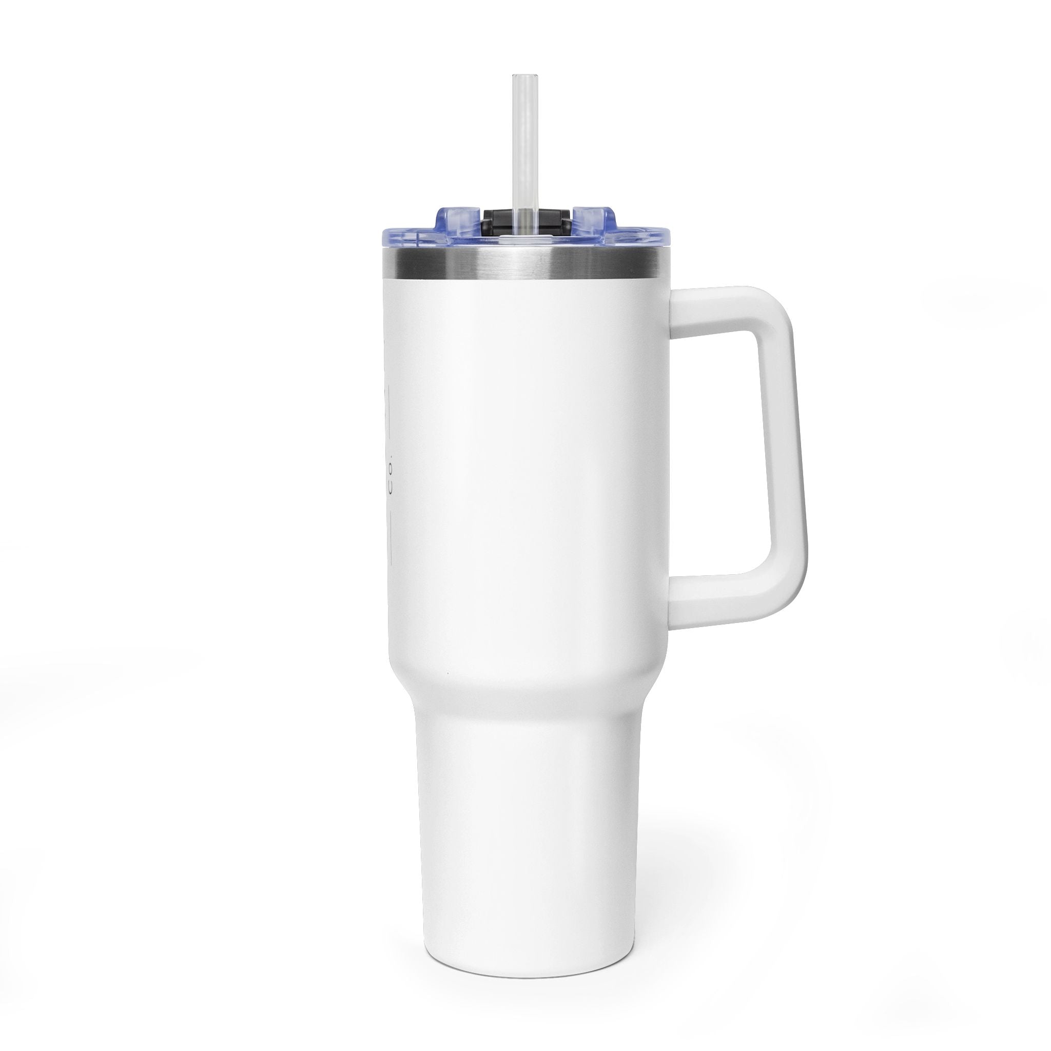 40oz Vacuum Thermal Tumbler – Insulated Travel Mug with Straw (NAVONA Co. Logo)