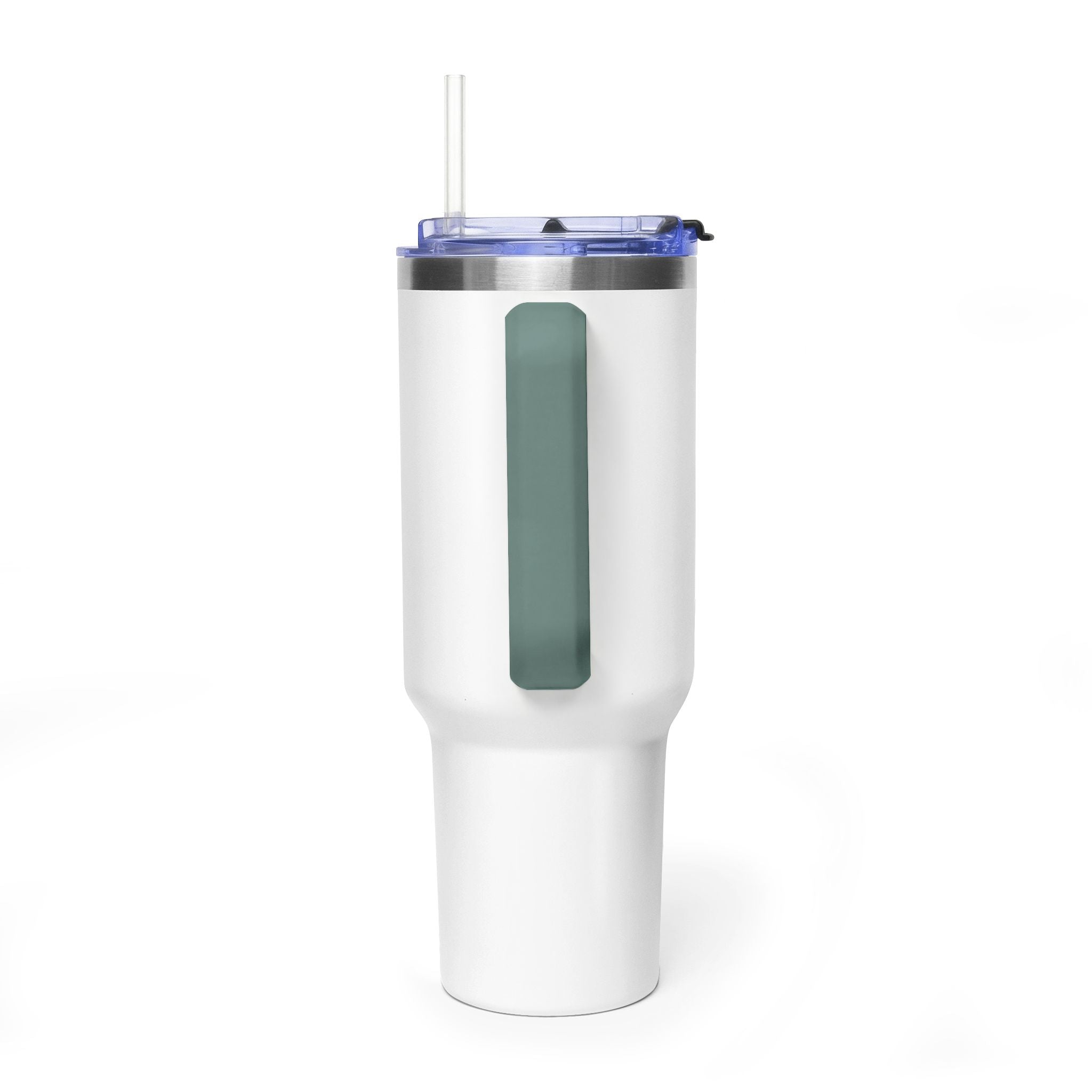 40oz Vacuum Thermal Tumbler – Insulated Travel Mug with Straw (NAVONA Co. Logo)