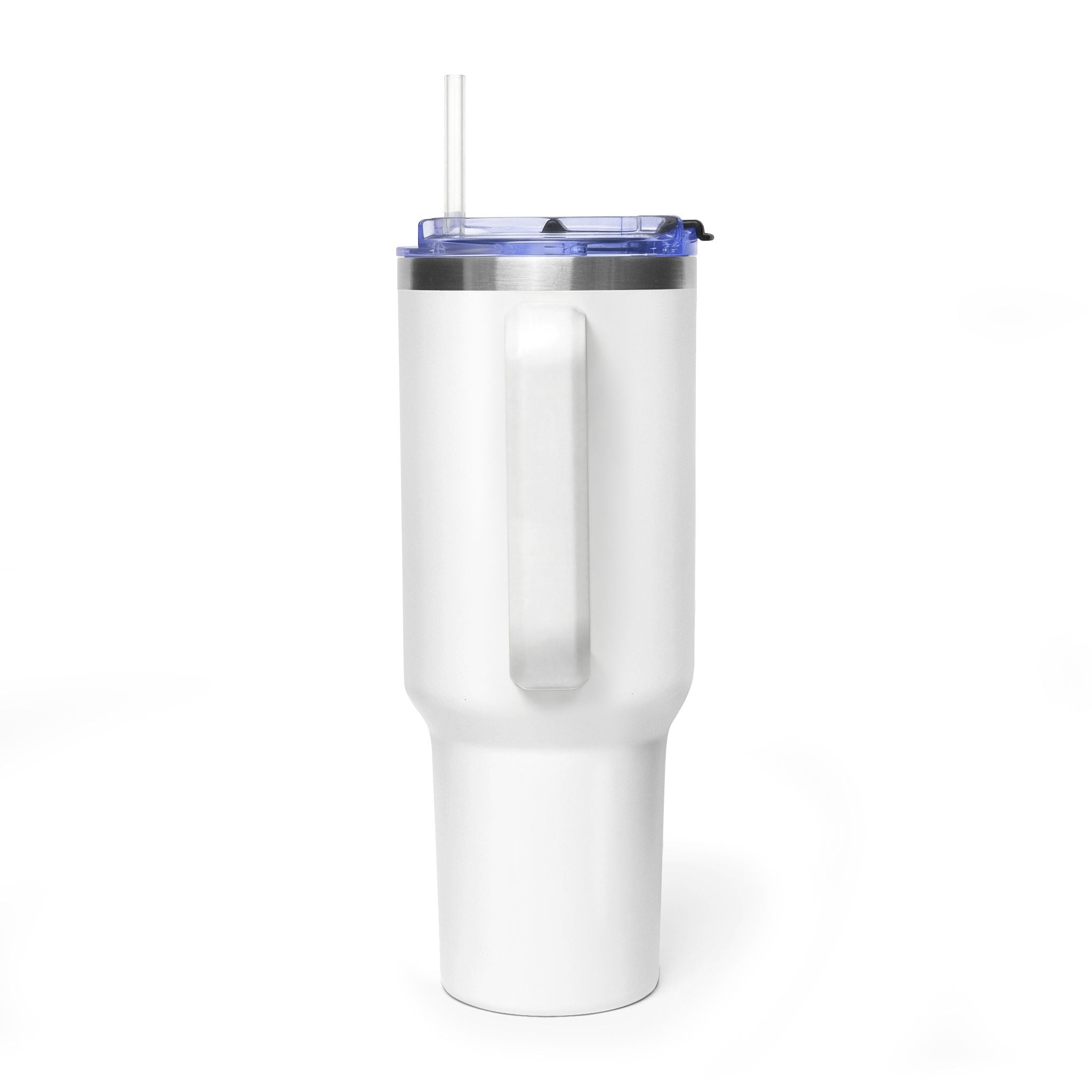 40oz Vacuum Thermal Tumbler – Insulated Travel Mug with Straw (NAVONA Co. Logo)