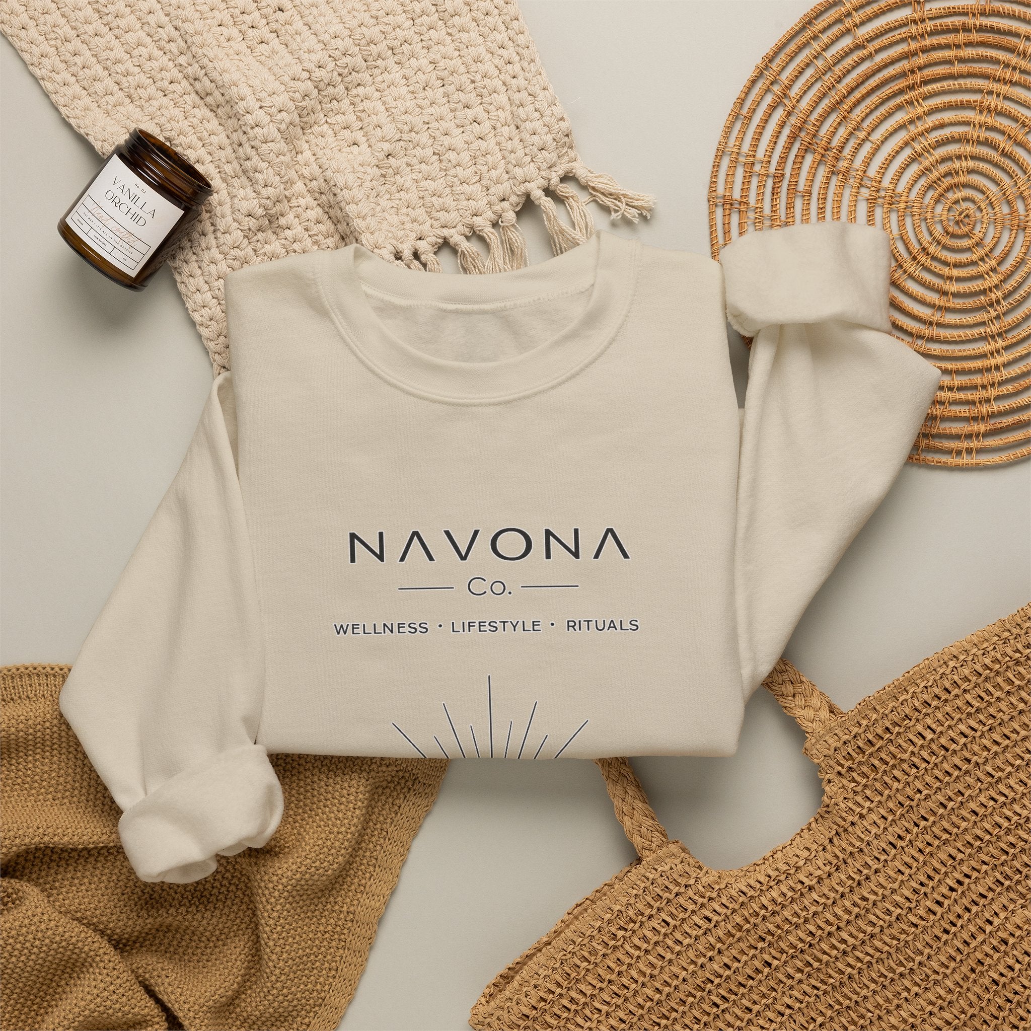 Navona Co. Sunrise Crewneck Sweatshirt